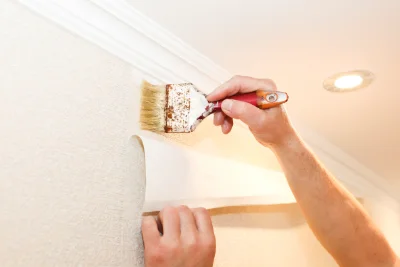 Pose de papier peint à Boisné-La Tude — revêtements muraux et toiles de verre